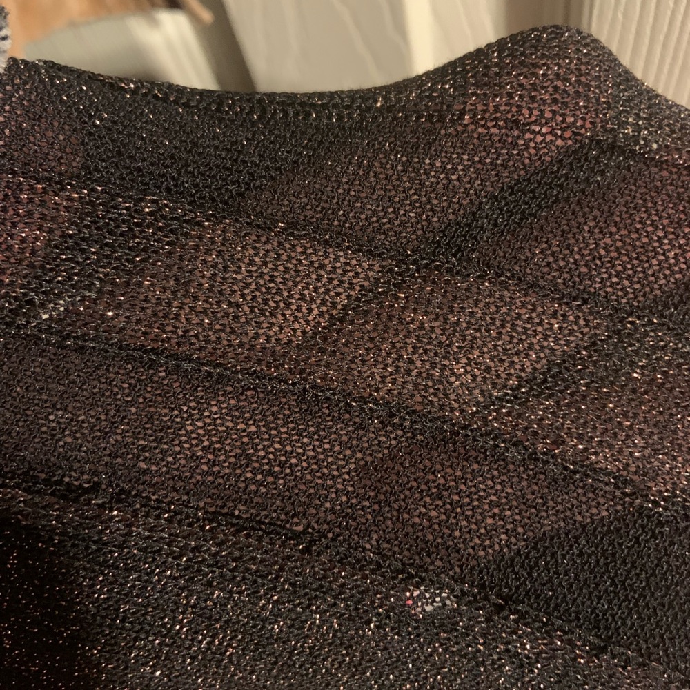 Black with gold shimmer cardigan long new